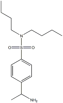 4-(1-aminoethyl)-N,N-dibutylbenzene-1-sulfonamide 结构式