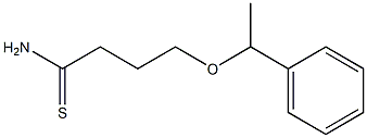 4-(1-phenylethoxy)butanethioamide 结构式