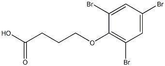 4-(2,4,6-tribromophenoxy)butanoic acid 结构式