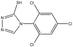 4-(2,4,6-trichlorophenyl)-4H-1,2,4-triazole-3-thiol 结构式