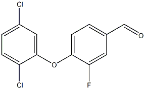 4-(2,5-dichlorophenoxy)-3-fluorobenzaldehyde 结构式