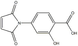 4-(2,5-dioxo-2,5-dihydro-1H-pyrrol-1-yl)-2-hydroxybenzoic acid 结构式