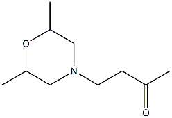 4-(2,6-dimethylmorpholin-4-yl)butan-2-one 结构式