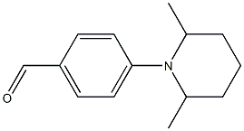 4-(2,6-dimethylpiperidin-1-yl)benzaldehyde 结构式