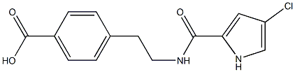 4-(2-{[(4-chloro-1H-pyrrol-2-yl)carbonyl]amino}ethyl)benzoic acid 结构式