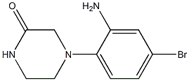 4-(2-amino-4-bromophenyl)piperazin-2-one 结构式