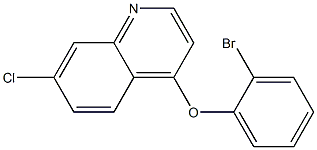 4-(2-bromophenoxy)-7-chloroquinoline 结构式