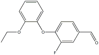 4-(2-ethoxyphenoxy)-3-fluorobenzaldehyde 结构式