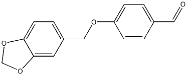 4-(2H-1,3-benzodioxol-5-ylmethoxy)benzaldehyde 结构式