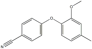 4-(2-methoxy-4-methylphenoxy)benzonitrile 结构式