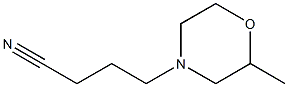 4-(2-methylmorpholin-4-yl)butanenitrile 结构式