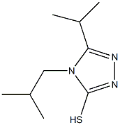 4-(2-methylpropyl)-5-(propan-2-yl)-4H-1,2,4-triazole-3-thiol 结构式
