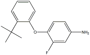 4-(2-tert-butylphenoxy)-3-fluoroaniline 结构式