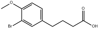 4-(3-bromo-4-methoxyphenyl)butanoic acid 结构式