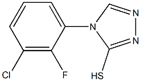 4-(3-chloro-2-fluorophenyl)-4H-1,2,4-triazole-3-thiol 结构式