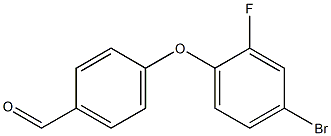 4-(4-bromo-2-fluorophenoxy)benzaldehyde 结构式