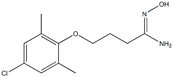 4-(4-chloro-2,6-dimethylphenoxy)-N'-hydroxybutanimidamide 结构式