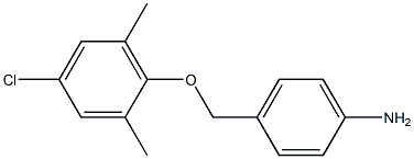 4-(4-chloro-2,6-dimethylphenoxymethyl)aniline 结构式