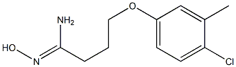 4-(4-chloro-3-methylphenoxy)-N'-hydroxybutanimidamide 结构式