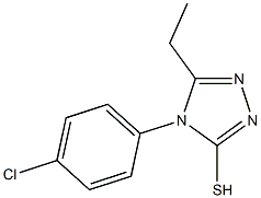 4-(4-chlorophenyl)-5-ethyl-4H-1,2,4-triazole-3-thiol 结构式