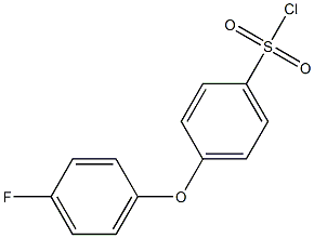 4-(4-fluorophenoxy)benzene-1-sulfonyl chloride 结构式