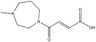 4-(4-methyl-1,4-diazepan-1-yl)-4-oxobut-2-enoic acid 结构式