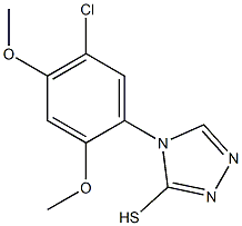 4-(5-chloro-2,4-dimethoxyphenyl)-4H-1,2,4-triazole-3-thiol 结构式