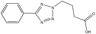4-(5-phenyl-2H-1,2,3,4-tetrazol-2-yl)butanoic acid 结构式