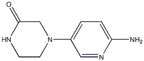 4-(6-aminopyridin-3-yl)piperazin-2-one 结构式