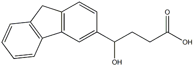 4-(9H-fluoren-3-yl)-4-hydroxybutanoic acid 结构式