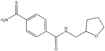 4-(aminocarbonothioyl)-N-(tetrahydrofuran-2-ylmethyl)benzamide 结构式