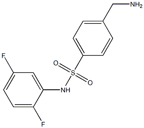 4-(aminomethyl)-N-(2,5-difluorophenyl)benzene-1-sulfonamide 结构式