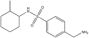 4-(aminomethyl)-N-(2-methylcyclohexyl)benzenesulfonamide 结构式