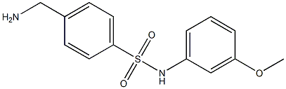 4-(aminomethyl)-N-(3-methoxyphenyl)benzenesulfonamide 结构式