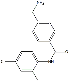 4-(aminomethyl)-N-(4-chloro-2-methylphenyl)benzamide 结构式