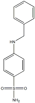 4-(benzylamino)benzene-1-sulfonamide 结构式