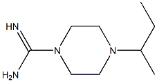 4-(butan-2-yl)piperazine-1-carboximidamide 结构式