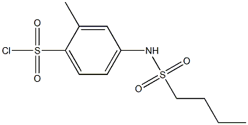 4-(butane-1-sulfonamido)-2-methylbenzene-1-sulfonyl chloride 结构式