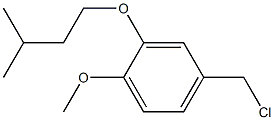 4-(chloromethyl)-1-methoxy-2-(3-methylbutoxy)benzene 结构式