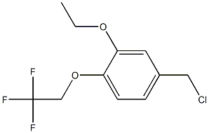 4-(chloromethyl)-2-ethoxy-1-(2,2,2-trifluoroethoxy)benzene 结构式