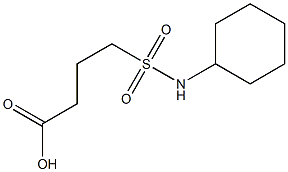 4-(cyclohexylsulfamoyl)butanoic acid 结构式