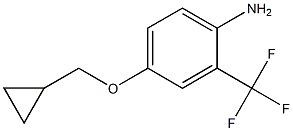 4-(cyclopropylmethoxy)-2-(trifluoromethyl)aniline 结构式