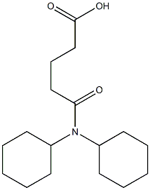 4-(dicyclohexylcarbamoyl)butanoic acid 结构式