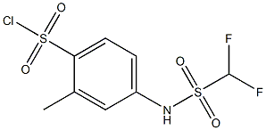 4-(difluoromethanesulfonamido)-2-methylbenzene-1-sulfonyl chloride 结构式