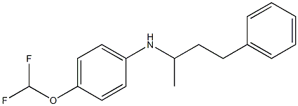 4-(difluoromethoxy)-N-(4-phenylbutan-2-yl)aniline 结构式