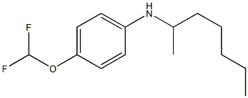 4-(difluoromethoxy)-N-(heptan-2-yl)aniline 结构式