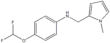 4-(difluoromethoxy)-N-[(1-methyl-1H-pyrrol-2-yl)methyl]aniline 结构式