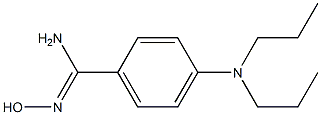 4-(dipropylamino)-N'-hydroxybenzene-1-carboximidamide 结构式