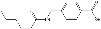 4-(hexanamidomethyl)benzoic acid 结构式