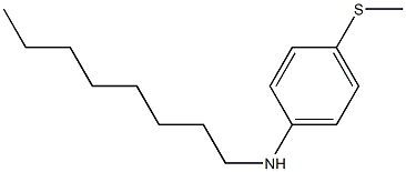 4-(methylsulfanyl)-N-octylaniline 结构式